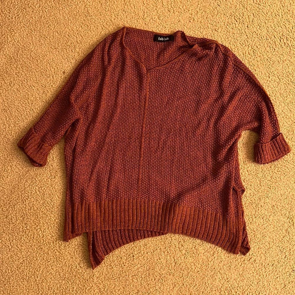 Fabrik Maroon Sweater Top O/S